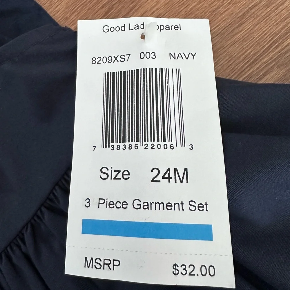 NWT 24 Months Good Lad Navy Blue Dress Set